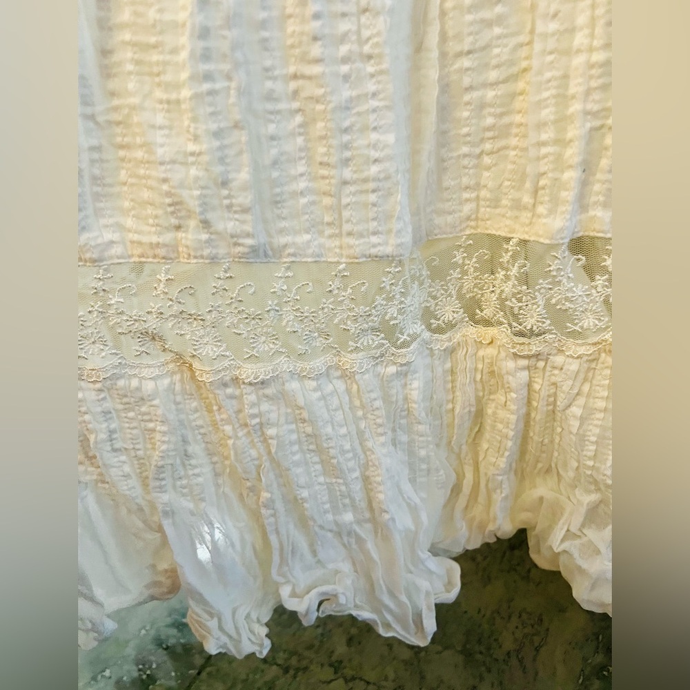Mes Demoiselles Paris “Havilland” Ivory Lace Maxi Dress EU 38 S-M Boho Romantic - Picture 10 of 16